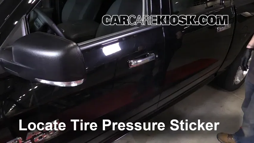 2014 Ram 1500 Big Horn 3.6L V6 FlexFuel Crew Cab Pickup Tires & Wheels Check Tire Pressure